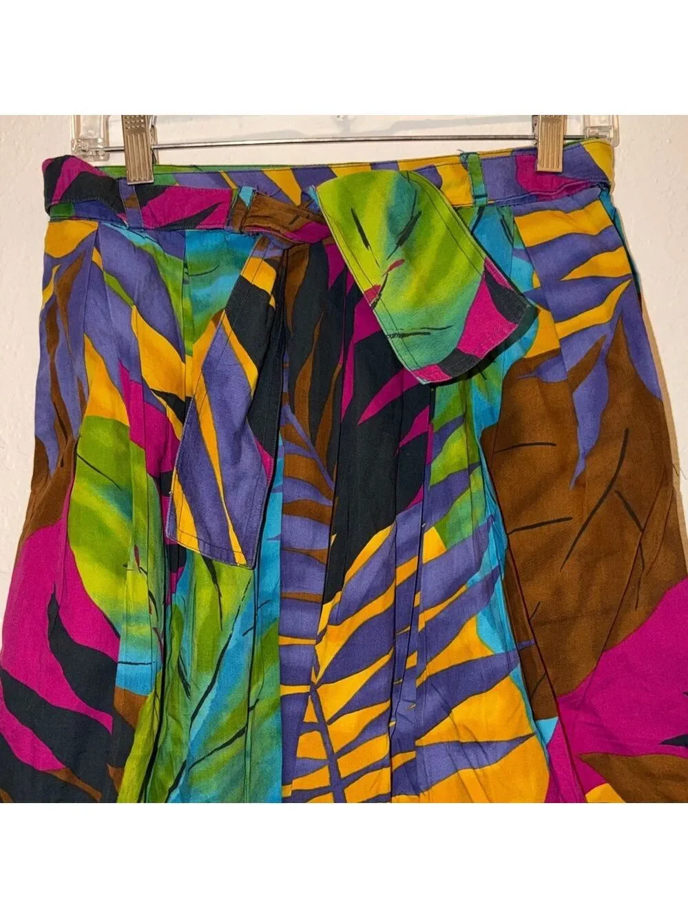 Vintage Tropical Print Modest Skirt cottagecore granny teachercore - Picture 3 of 8